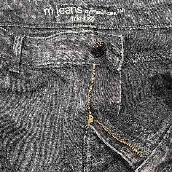 m jeans by Maurices Mid Rise Curvy Straight Black Size 16W Short - Picture 3 of 11